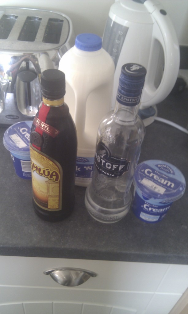 White Russian ice cream recipe